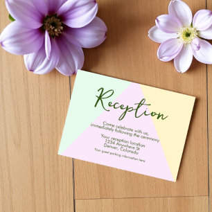 Recepción de Boda Geométrica Pastel Muerto