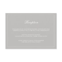 Recepción de Boda Gris Suave y Elegante