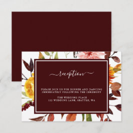 Recepción de Boda Jardín de Otoño Borgoña