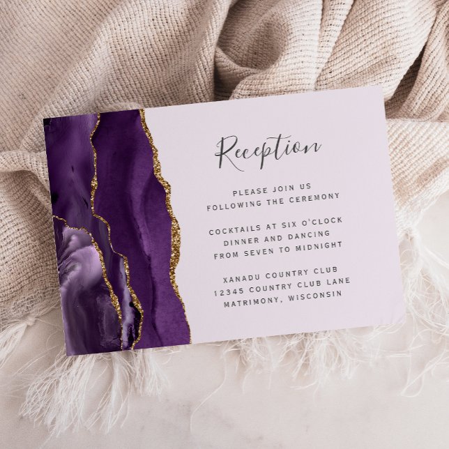 Recepción de Boda Lavanda Ágata Oro Púrpura (Subido por el creador)