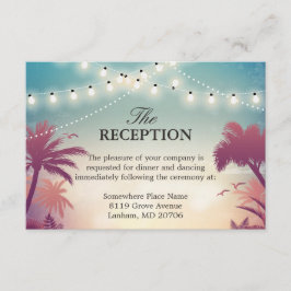 Recepción de Boda Luces de Cuerda de Verano Palma