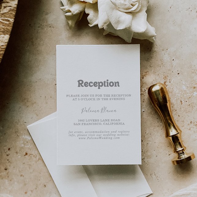 Recepción de Boda Minimalista Formal Elegante (Subido por el creador)