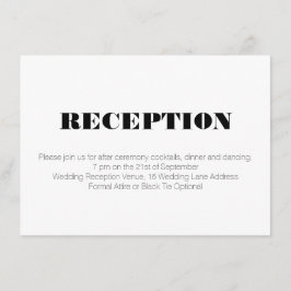 Recepción de Boda Moderna en Blanco y Negro