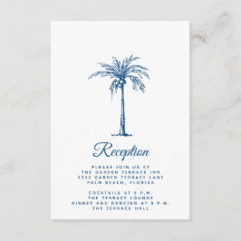 Recepción de Boda Moderna en Palm Beach en Azul