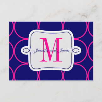 Recepción de boda moderna fucsia azul #2