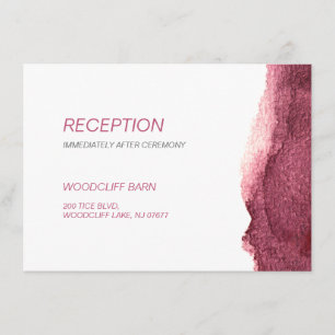 Recepción de boda moderna y sencilla de marsala pi