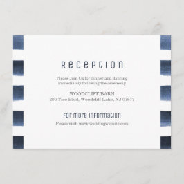 Recepción de boda náutica con rayas de acuarela na