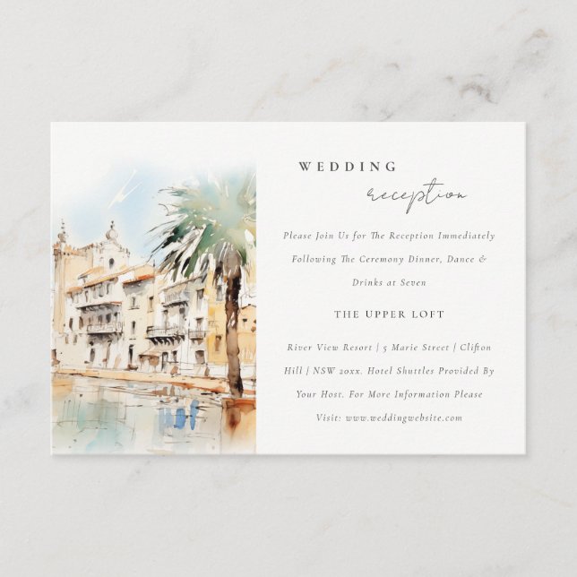 Recepción de Boda Paisaje de Mallorca España (Anverso)