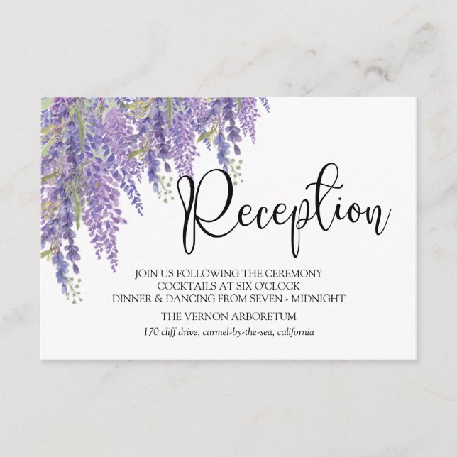 Recepción de boda Pastel de árbol de glicinia (Anverso)