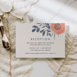 Recepción de Boda Peach Poppies