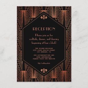 Recepción de Boda Royal Gold Black Great Gatsby We