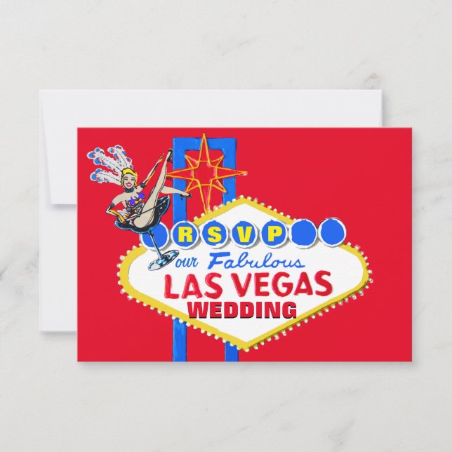Recepción de boda RSVP Las Vegas (Anverso)