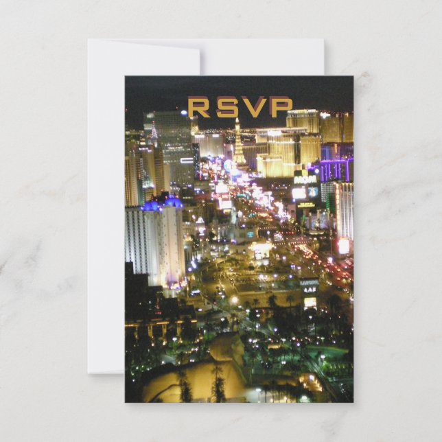 Recepción de boda RSVP Las Vegas (Anverso)