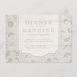 Recepción de boda rústica de campo de madera de en