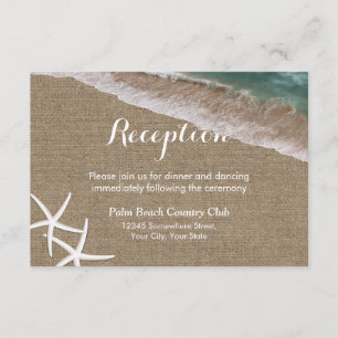 Recepción de Boda Rústica de Playa con Estrellas d