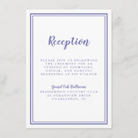 Recepción de Boda Simple de Azul de Vinca