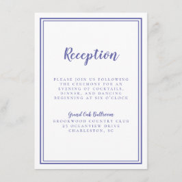 Recepción de Boda Simple de Azul de Vinca