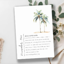 Recepción de Boda Tropical con Palmeras Mínimas