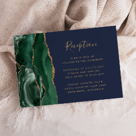 Recepción de Boda Verde Esmeralda Agata Azul Marin