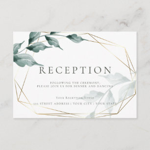 Recepción de Boda   Verde Jade Grisáceo Botánico