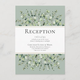 Recepción de Boda Verde Salvia Eucalipto