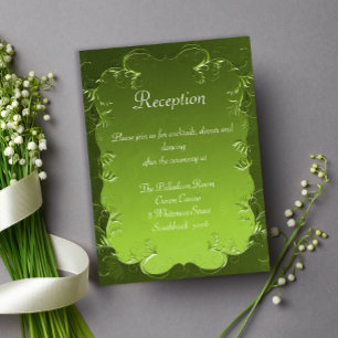 Recepción de Boda Vintage Romance Verde