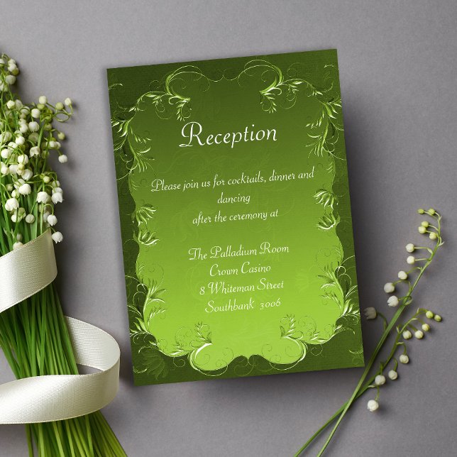 Recepción de Boda Vintage Romance Verde (Subido por el creador)