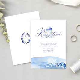 Recepción de bodas acuáticas de Santorini Grecia