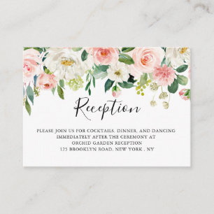Recepción de bodas botánicas de Rubor Pink Florals