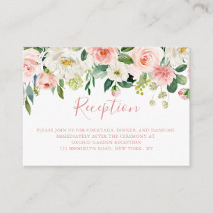 Recepción de bodas botánicas de Rubor Pink Florals