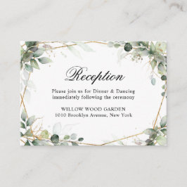 Recepción de bodas botánicas Eucalyptus Greenery