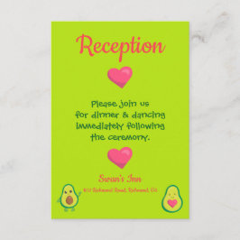 Recepción de bodas de aguacate rosa y verde