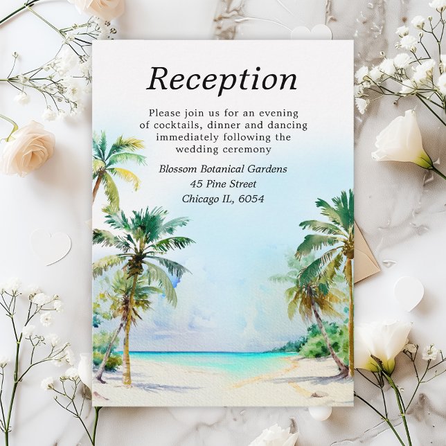 Recepción de bodas de destino de playa tropical (Subido por el creador)