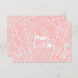 Recepción de bodas de diseño Art Deco de Mármol ro