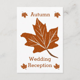 Recepción de bodas de diseño de otoño