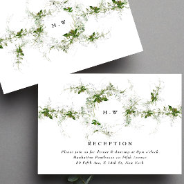 Recepción de bodas de Eucalyptus Wreath Monograma