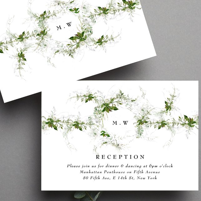 Recepción de bodas de Eucalyptus Wreath Monograma (Subido por el creador)