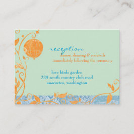 Recepción de bodas de leche en jaula para pájaros