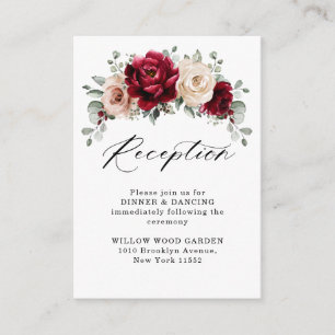 Recepción de bodas de marfil de champán de Borgoña