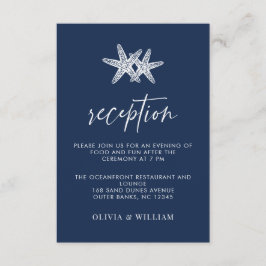 Recepción de bodas de mariscos Blue Starfish