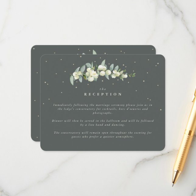 Recepción de bodas de nieve verde + eucalipto (Anverso/Reverso In Situ)