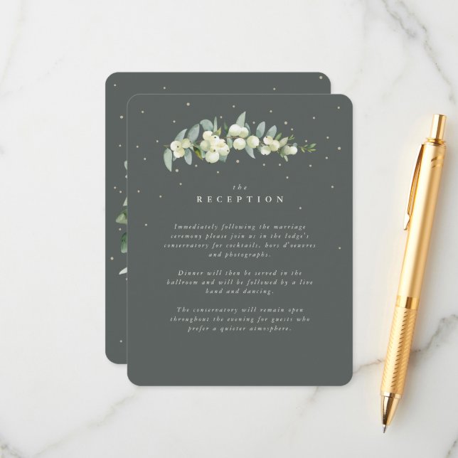 Recepción de bodas de nieve verde + eucalipto (Anverso/Reverso In Situ)