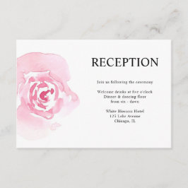 Recepción de bodas de rosas rosadas