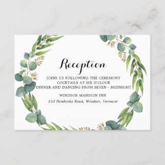 Recepción de bodas Eucalyptus