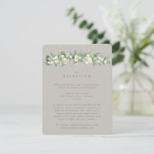Recepción de bodas Greige Snowberry+Eucalyptus