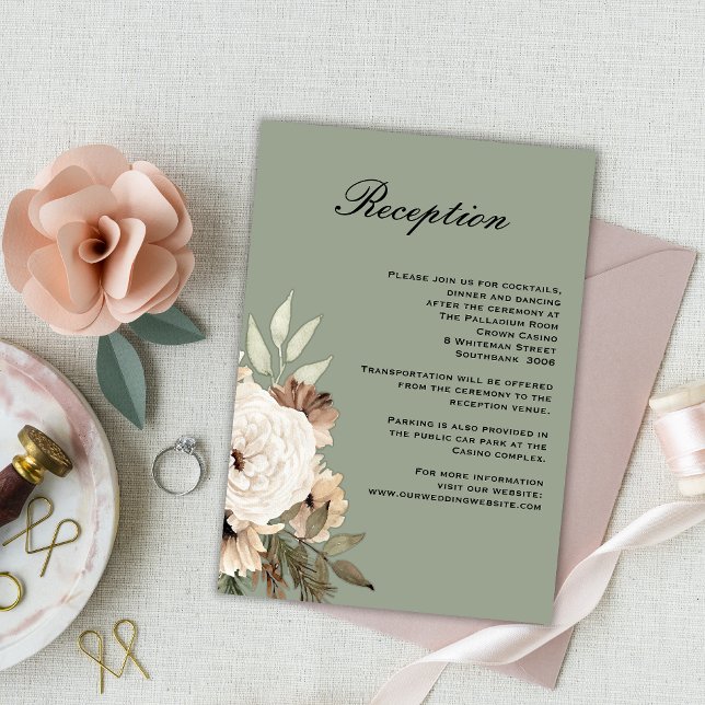 Recepción de bodas rusticas de boho verde (Subido por el creador)