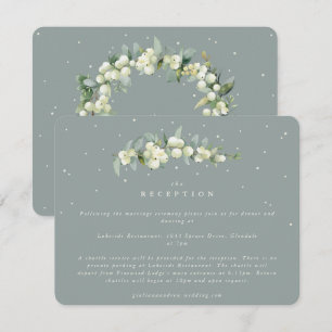 Recepción de bodas Seafoam Snowberry+Eucalyptus