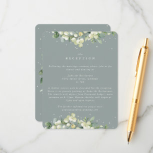 Recepción de bodas Seafoam Snowberry+Eucalyptus
