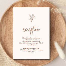 Recepción de Boho Botanicals Terracotta Wedding