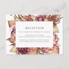 Recepción de Boho Desert Floral Wedding